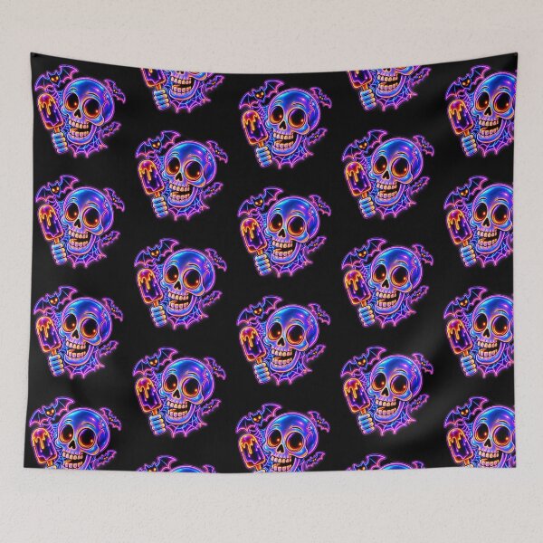 Item preview, Halloween I Scream for Ice Cream Cone Skull designed and sold by QuiteOrbit.