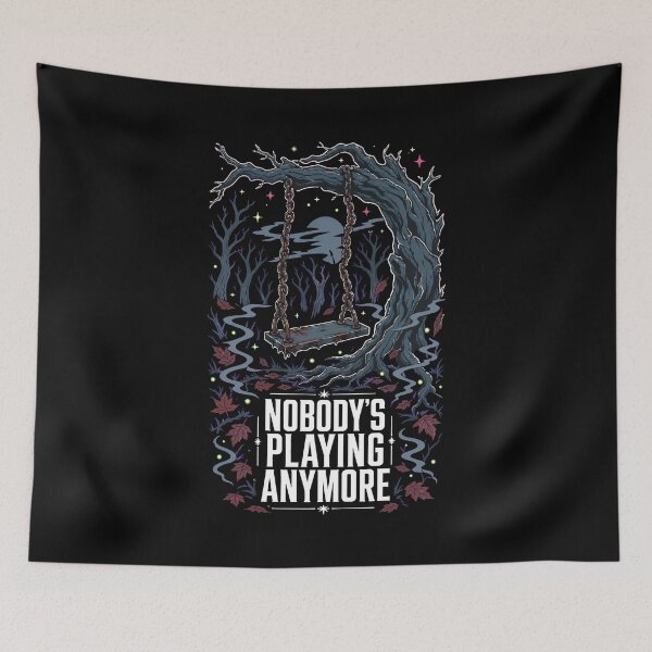 Item preview, Halloween Nobody's Playing Anymore Haunted Swing Horror designed and sold by Uglyandcute.