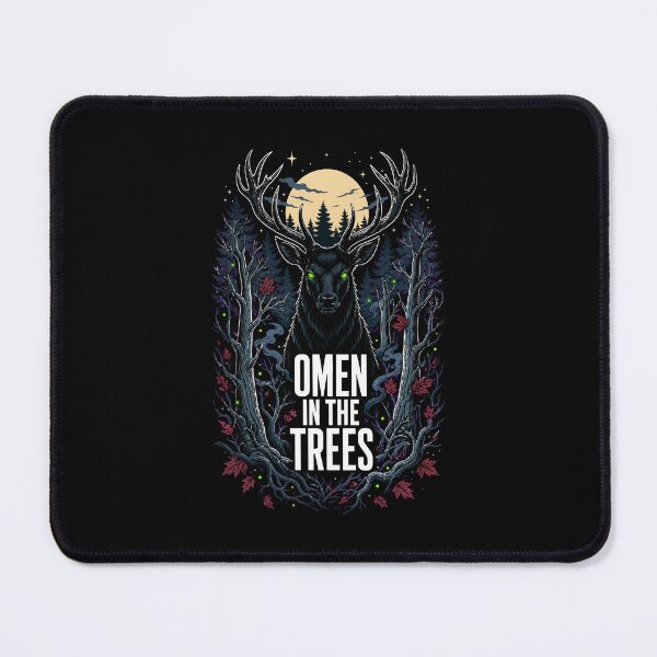 Item preview, Halloween Omen in the Trees Gothic Stag Forest Horror designed and sold by Uglyandcute.