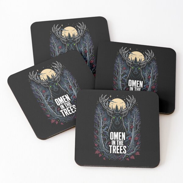Item preview, Halloween Omen in the Trees Gothic Stag Forest Horror designed and sold by Uglyandcute.
