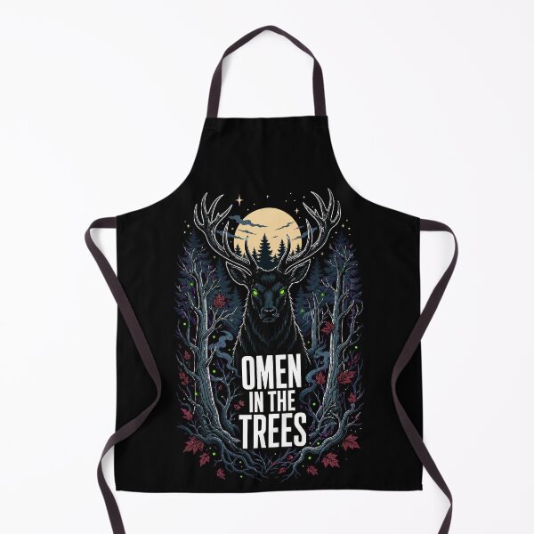 Item preview, Halloween Omen in the Trees Gothic Stag Forest Horror designed and sold by Uglyandcute.