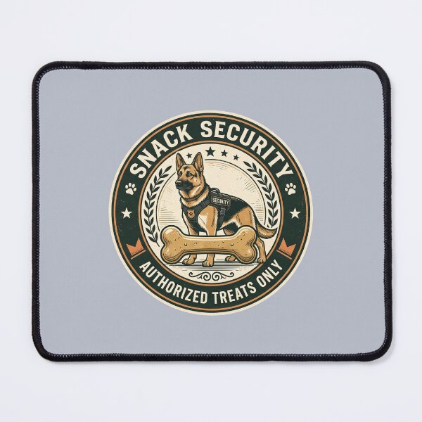 Item preview, Snack Security K9 German Shepherd Dog Treat Vintage Badge Logo Design - Authorized Treats Only designed and sold by BiniClicks.