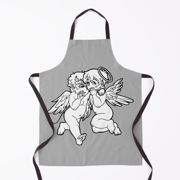 Item preview, angel and devil gossiping designed and sold by rainforests.