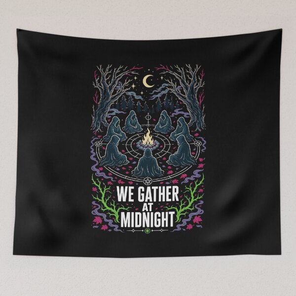 Item preview, Halloween We Gather at Midnight Witch Coven Gothic designed and sold by Uglyandcute.