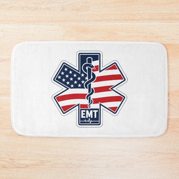 Item preview, EMT Star of Life American Flag Badge | Paramedic Pride Design designed and sold by Marshallamoakohene.