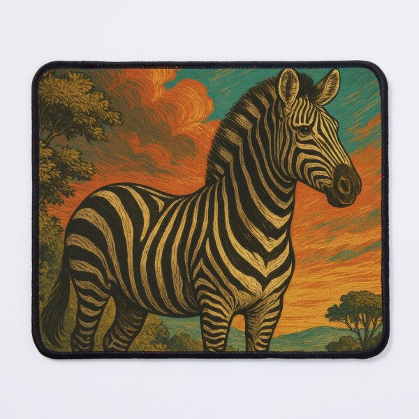 Item preview, Majestic Vintage Zebra Poster | Retro Wildlife Wall Art designed and sold by PaintedPixels01.