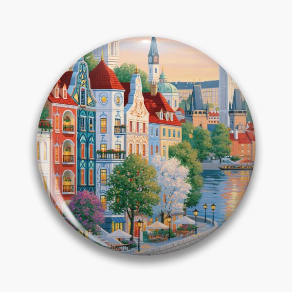 Item preview, Prague Evening on the Vltava designed and sold by Rocky Mountain Artistry.