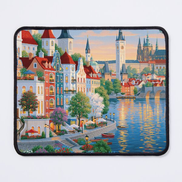Item preview, Prague Evening on the Vltava designed and sold by Rocky Mountain Artistry.