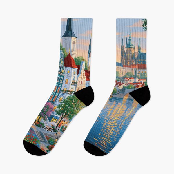 Item preview, Prague Evening on the Vltava designed and sold by Rocky Mountain Artistry.