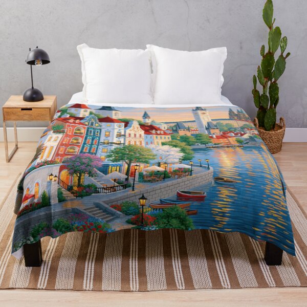 Item preview, Prague Evening on the Vltava designed and sold by Rocky Mountain Artistry.