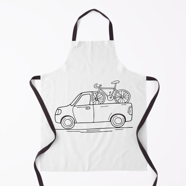 Item preview, Doodle illustration of a vehicle with a bike mounted at the rear designed and sold by rasagamastore.