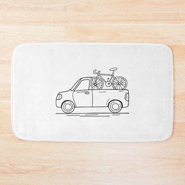 Item preview, Doodle illustration of a vehicle with a bike mounted at the rear designed and sold by rasagamastore.