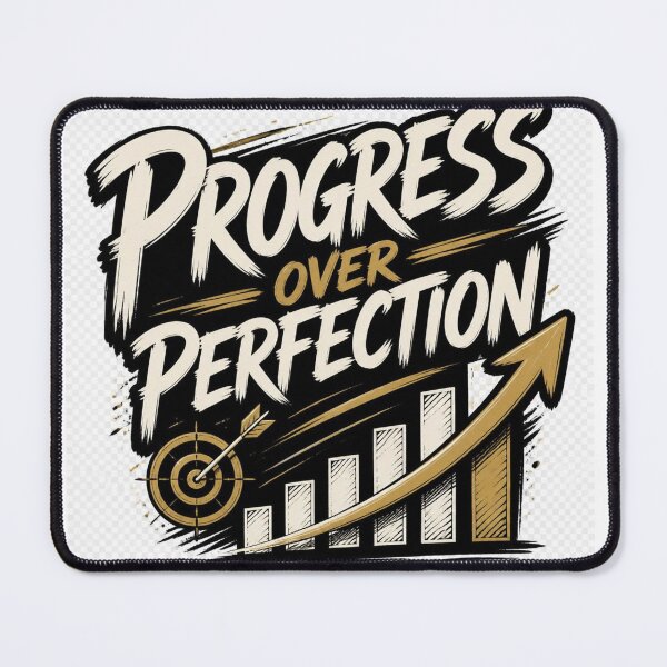 Item preview, Progress Over Perfection Motivational Growth Mindset designed and sold by TibbuTees.