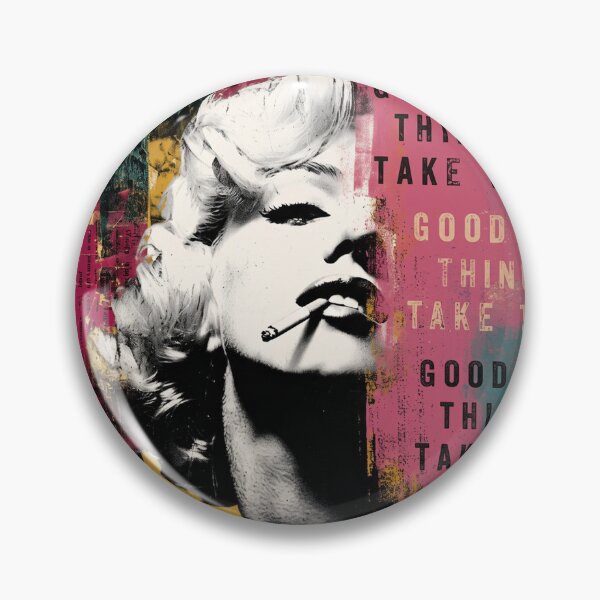 Item preview, Vintage Marilyn Pop Art: Good Things Take Time Urban Collage designed and sold by Artdavesalzburg.
