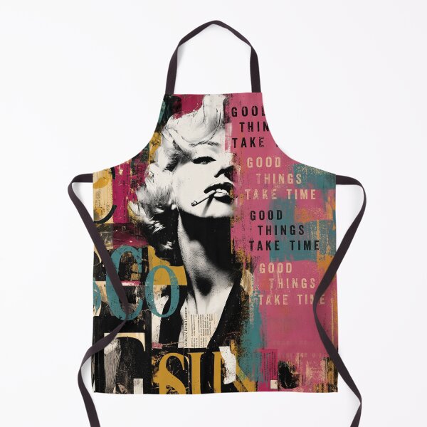 Item preview, Vintage Marilyn Pop Art: Good Things Take Time Urban Collage designed and sold by Artdavesalzburg.