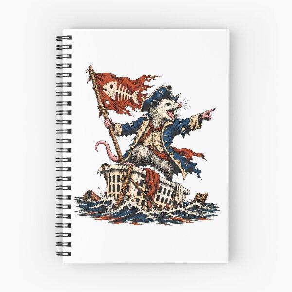 Item preview, Pirate Opossum Sailing Laundry Basket Meme Fan designed and sold by chattsuede.