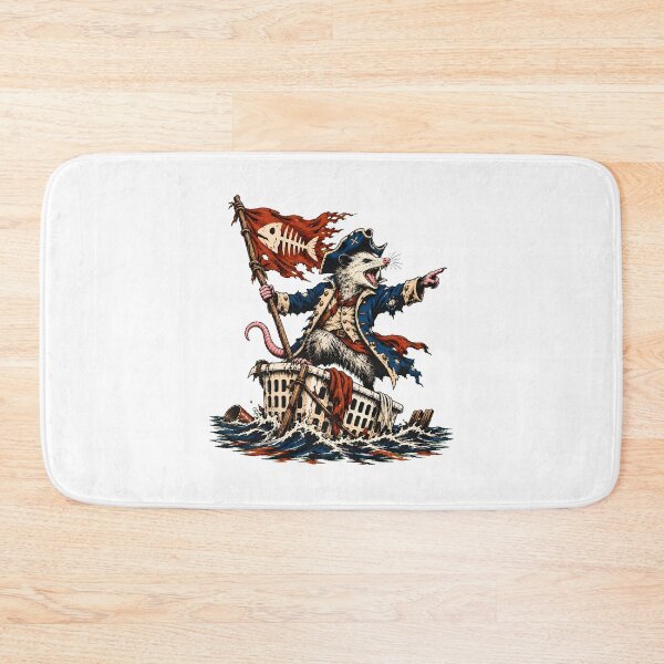 Item preview, Pirate Opossum Sailing Laundry Basket Meme Fan designed and sold by chattsuede.