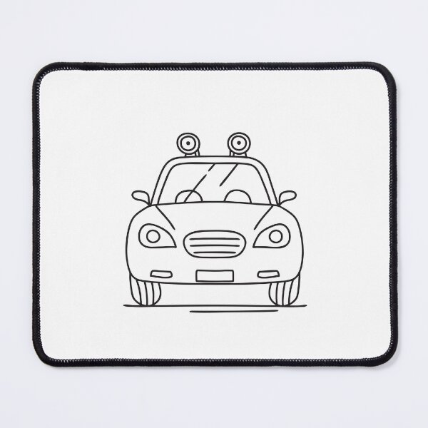 Item preview, Doodle illustration of a vehicle with headlights switched on designed and sold by rasagamastore.