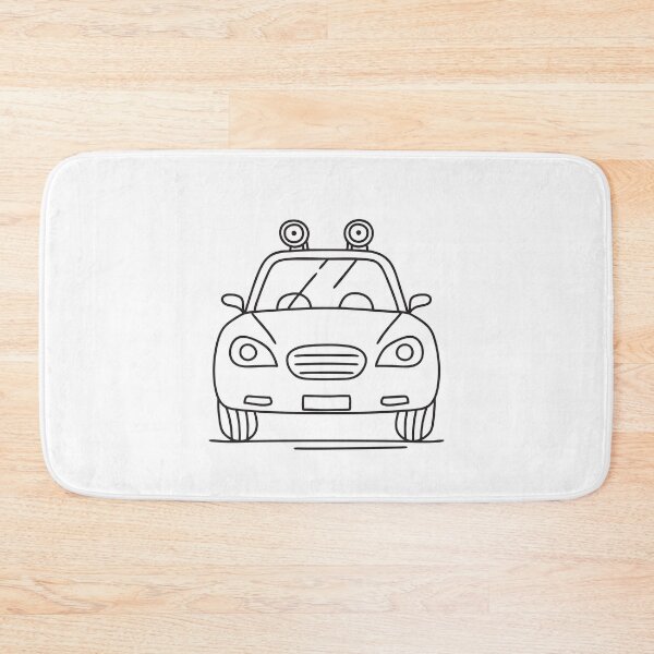 Item preview, Doodle illustration of a vehicle with headlights switched on designed and sold by rasagamastore.