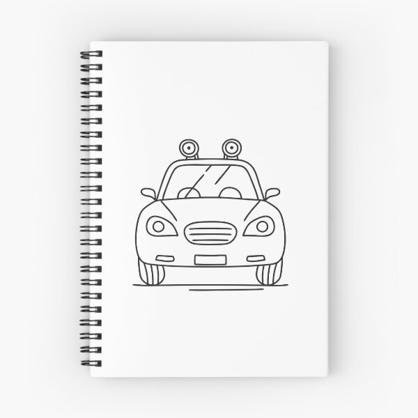 Item preview, Doodle illustration of a vehicle with headlights switched on designed and sold by rasagamastore.