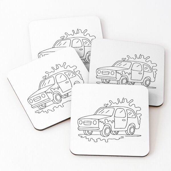 Item preview, Doodle illustration of a vehicle splattered with mud on the sides designed and sold by rasagamastore.