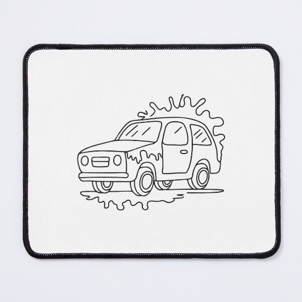 Item preview, Doodle illustration of a vehicle splattered with mud on the sides designed and sold by rasagamastore.