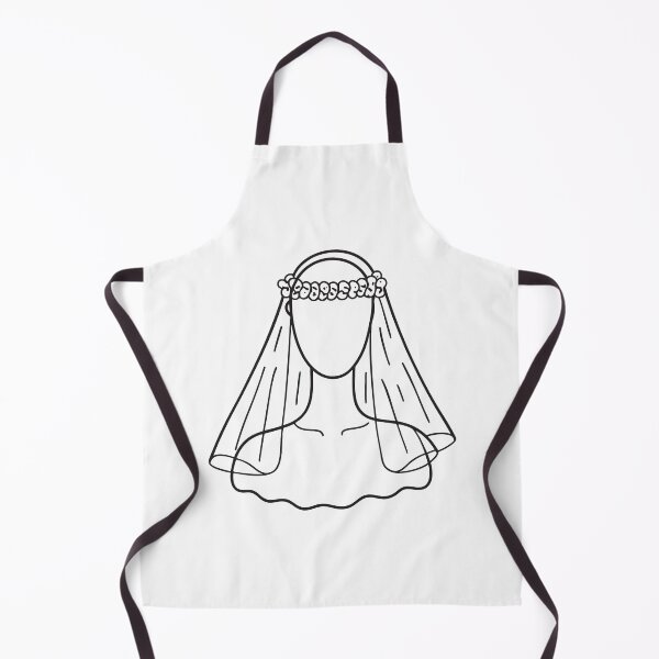 Item preview, Doodle illustration of a veil displayed on a mannequin head designed and sold by rasagamastore.