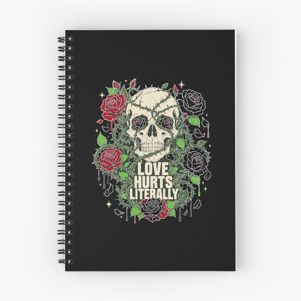 Item preview, Halloween Love Hurts Literally Skull Rose Gothic designed and sold by Uglyandcute.