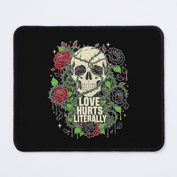 Item preview, Halloween Love Hurts Literally Skull Rose Gothic designed and sold by Uglyandcute.
