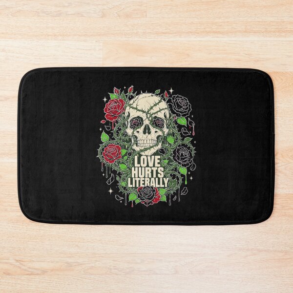 Item preview, Halloween Love Hurts Literally Skull Rose Gothic designed and sold by Uglyandcute.