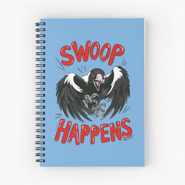 Item preview, Swoop Happens – Australian Angry Magpie Swooping Season designed and sold by YaldiDesign.