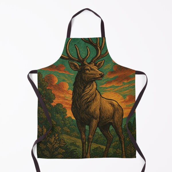 Item preview, Majestic Vintage Deer Poster designed and sold by PaintedPixels01.