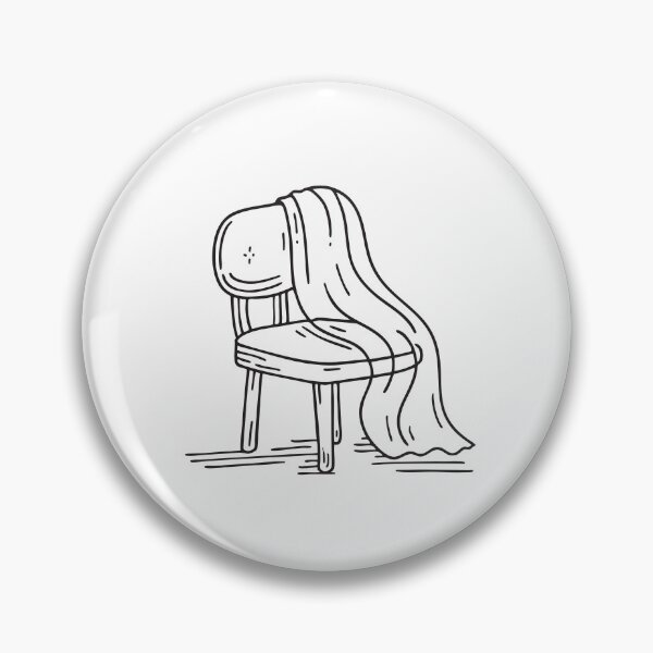 Item preview, Doodle illustration of a veil laid on a cushioned chair designed and sold by rasagamastore.