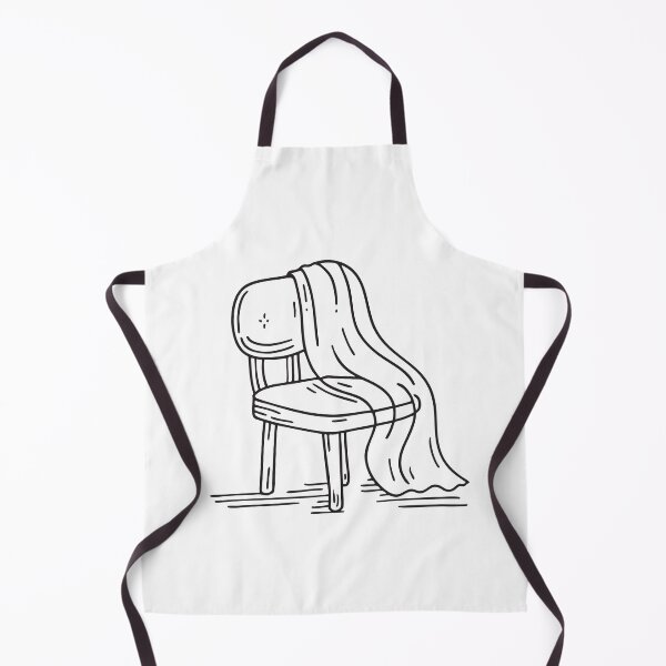 Item preview, Doodle illustration of a veil laid on a cushioned chair designed and sold by rasagamastore.