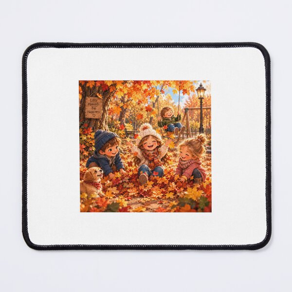 Item preview, Children Playing in the Autumn Park – Cozy Fall Memories designed and sold by NestDesigns01.