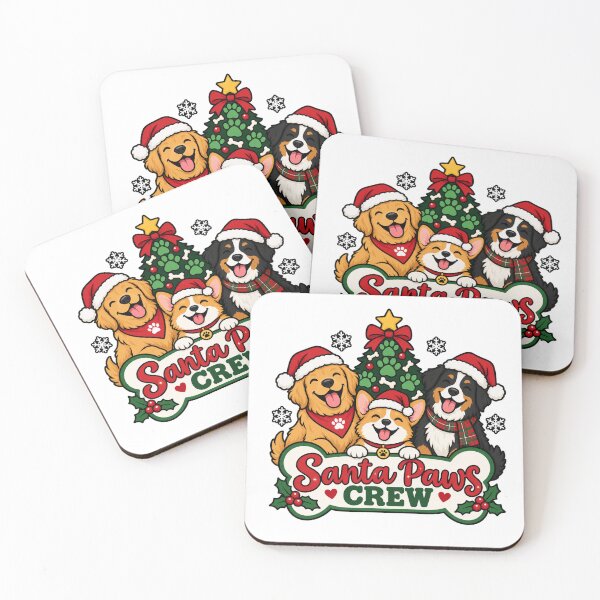 Item preview, Santa Paws Crew Dog Christmas designed and sold by lubushop1.