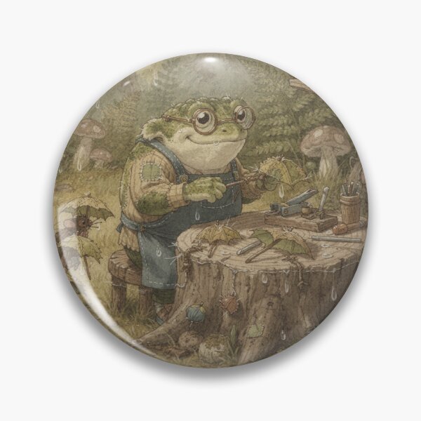 Item preview, Toad Umbrella Repair in the Rain designed and sold by PictorialWhimsy.