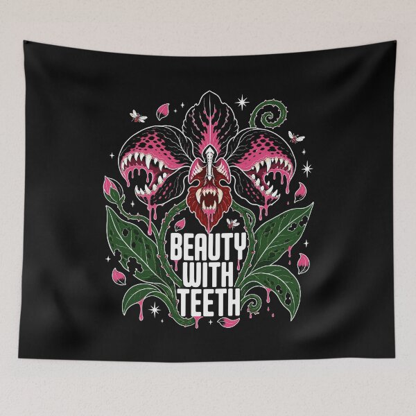Item preview, Halloween Beauty With Teeth Carnivorous Flower Gothic designed and sold by Uglyandcute.