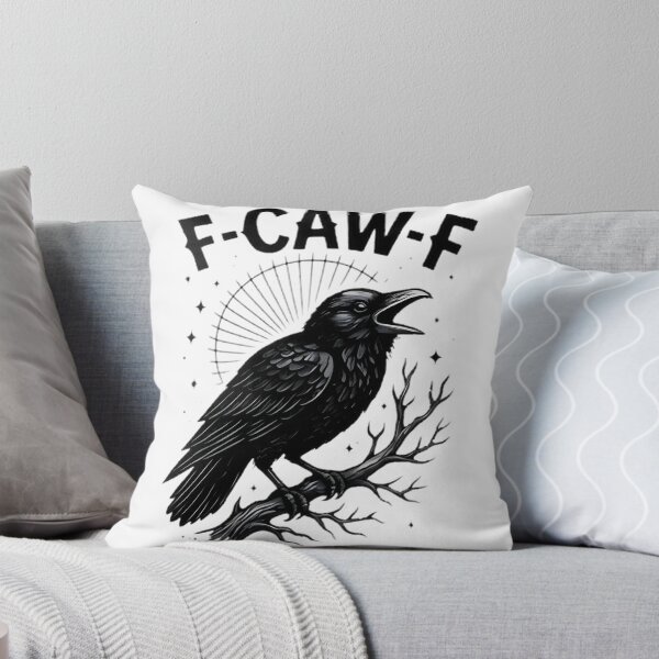 Item preview, F Caw F Crow - Bold Crow Illustration with Attitude designed and sold by SupremeDoggo.