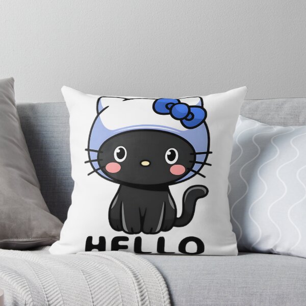 Item preview, Adorable Black Kitty with Big Expressive Eyes Cute Cat Illustration designed and sold by AmirabbasGT.