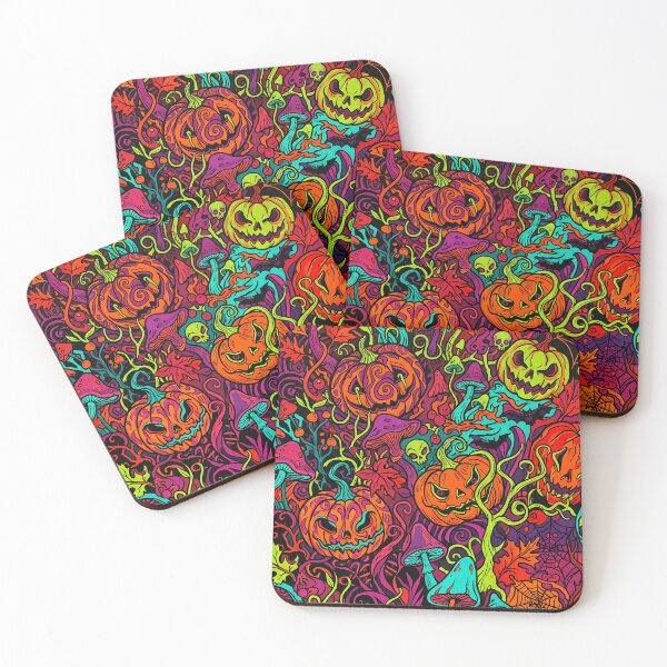 Item preview, Psychedelic Halloween Pumpkin Pattern  designed and sold by Ivy-Triggs.