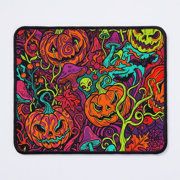 Item preview, Psychedelic Halloween Pumpkin Pattern designed and sold by Ivy-Triggs.