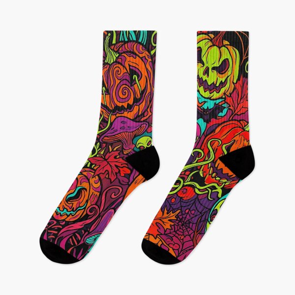 Item preview, Psychedelic Halloween Pumpkin Pattern  designed and sold by Ivy-Triggs.