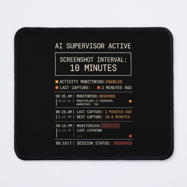 Item preview, AI Supervisor Active Workplace Surveillance Humor designed and sold by SplashTastic.