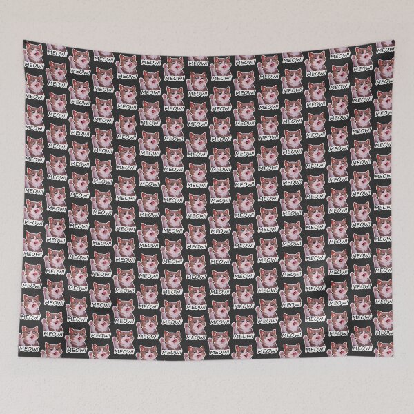 Item preview, Cute Hello Cat Greeting Design with Playful Feline Illustration designed and sold by AmirabbasGT.