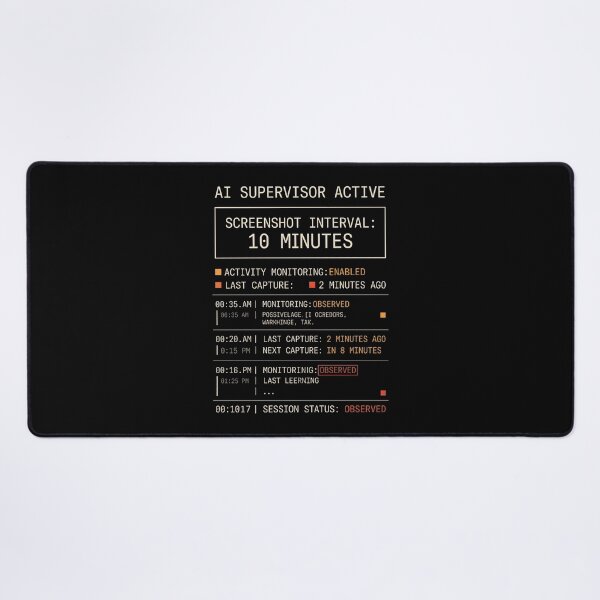 Item preview, AI Supervisor Active Workplace Surveillance Humor designed and sold by SplashTastic.