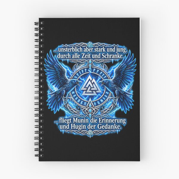 Item preview, Odin's ravens Huginn and Muninn – Norse mythology saying designed and sold by Noventra112.