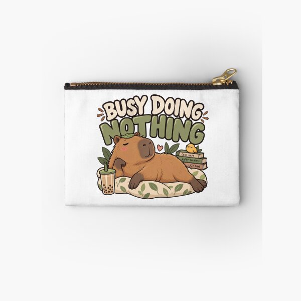 Item preview, Busy Doing Nothing Cute Capybara Lazy Humor designed and sold by InkMeander.