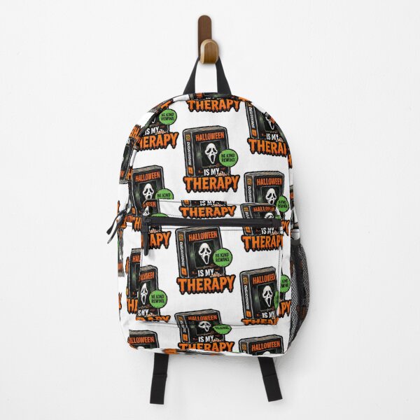 Item preview, Halloween Therapy VHS Tape Ghost Mask Retro Horror Graphic Design designed and sold by SupremeDoggo.