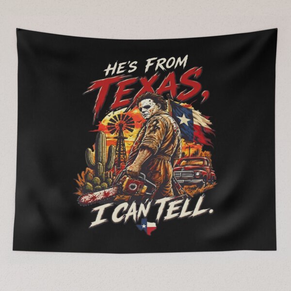 Item preview, Leatherface - Michael Myers - He’s From Texas I Can Tell - Halloween 2026 designed and sold by PalikoRuka.